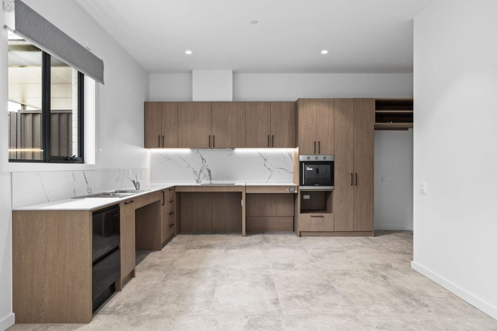 Modern accessible kitchen in a Claro supported home